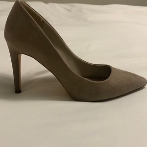 Suede mocha heels